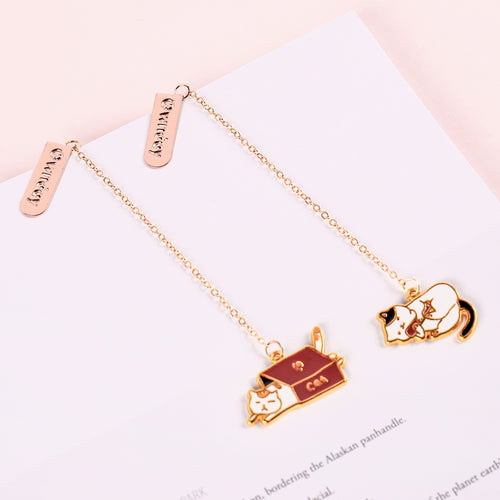 Cat & Dog Pendant Bookmark
