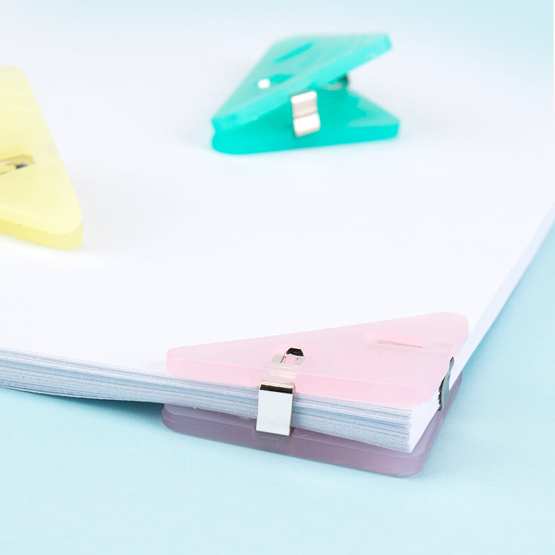 KOKUYO Corner Paper Clip - Set of 3