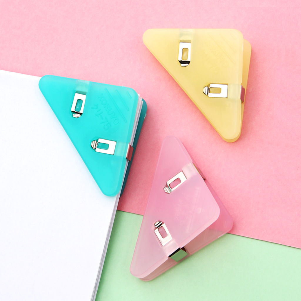 KOKUYO Corner Paper Clip - Set of 3
