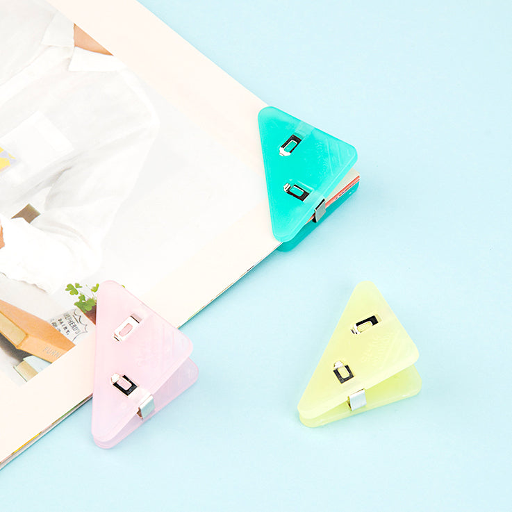 KOKUYO Corner Paper Clip - Set of 3