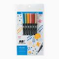 Tombow ABT Dual Brush Pen - 6 Color Set - Nordic
