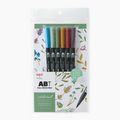 Tombow ABT Dual Brush Pen - 6 Color Set - Natural