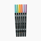 Tombow ABT Dual Brush Pen - 6 Color Set - Fancy