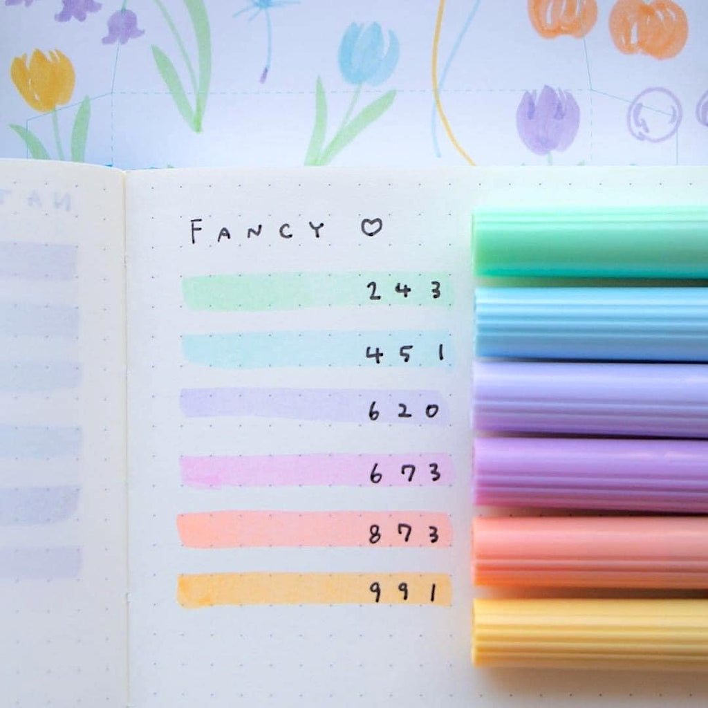 Tombow ABT Dual Brush Pen - 6 Color Set - Fancy