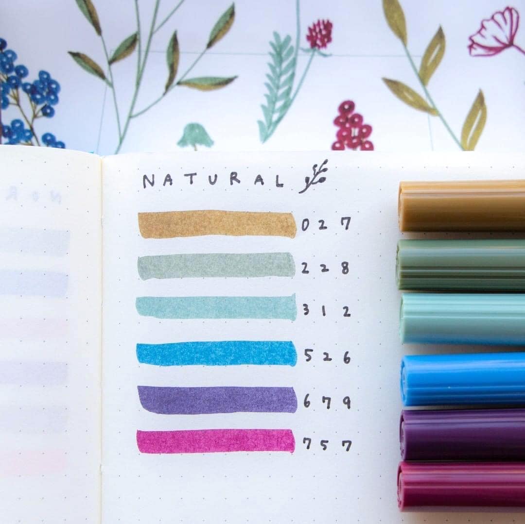 Tombow ABT Dual Brush Pen - 6 Color Set - Natural