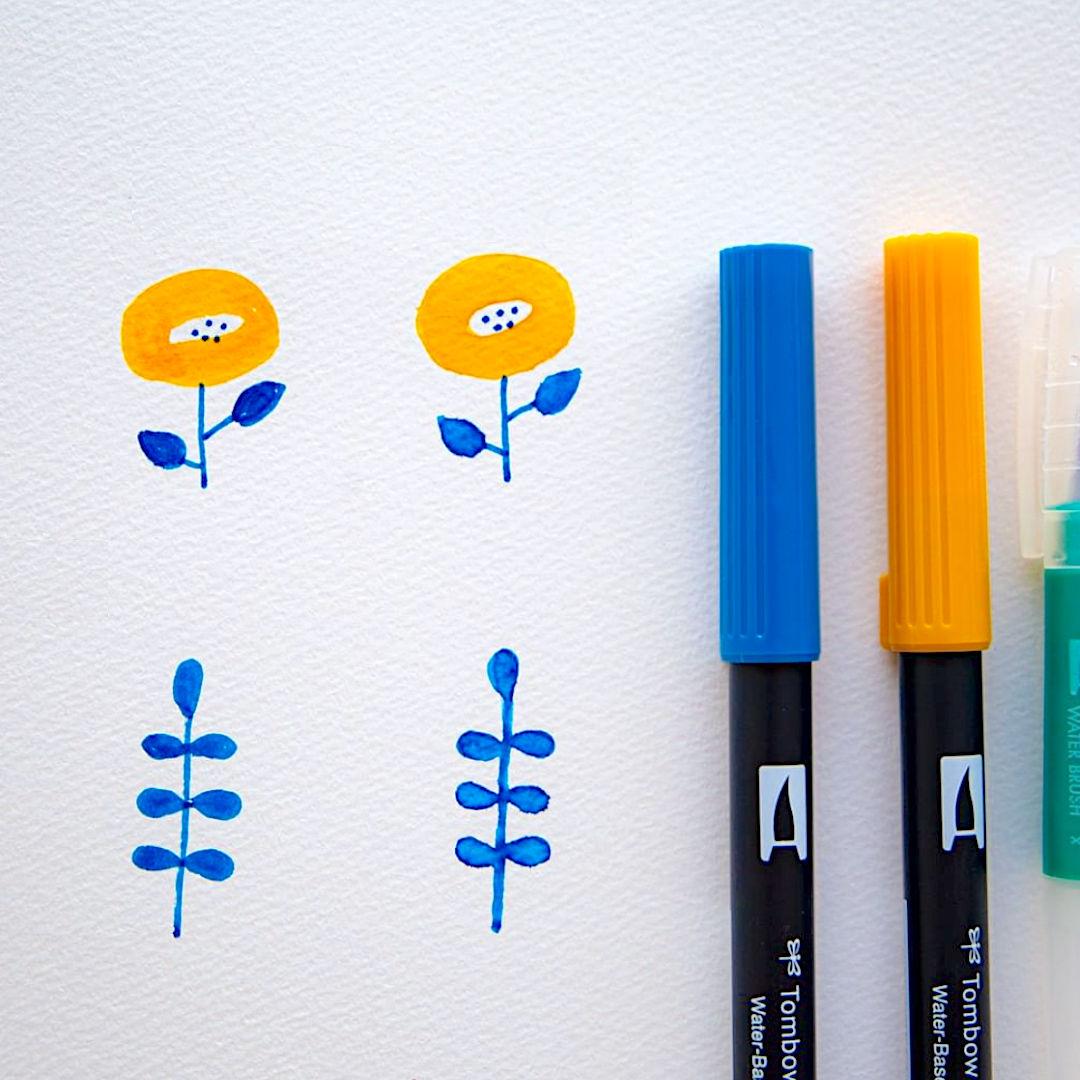 Tombow ABT Dual Brush Pen - 6 Color Set - Nordic