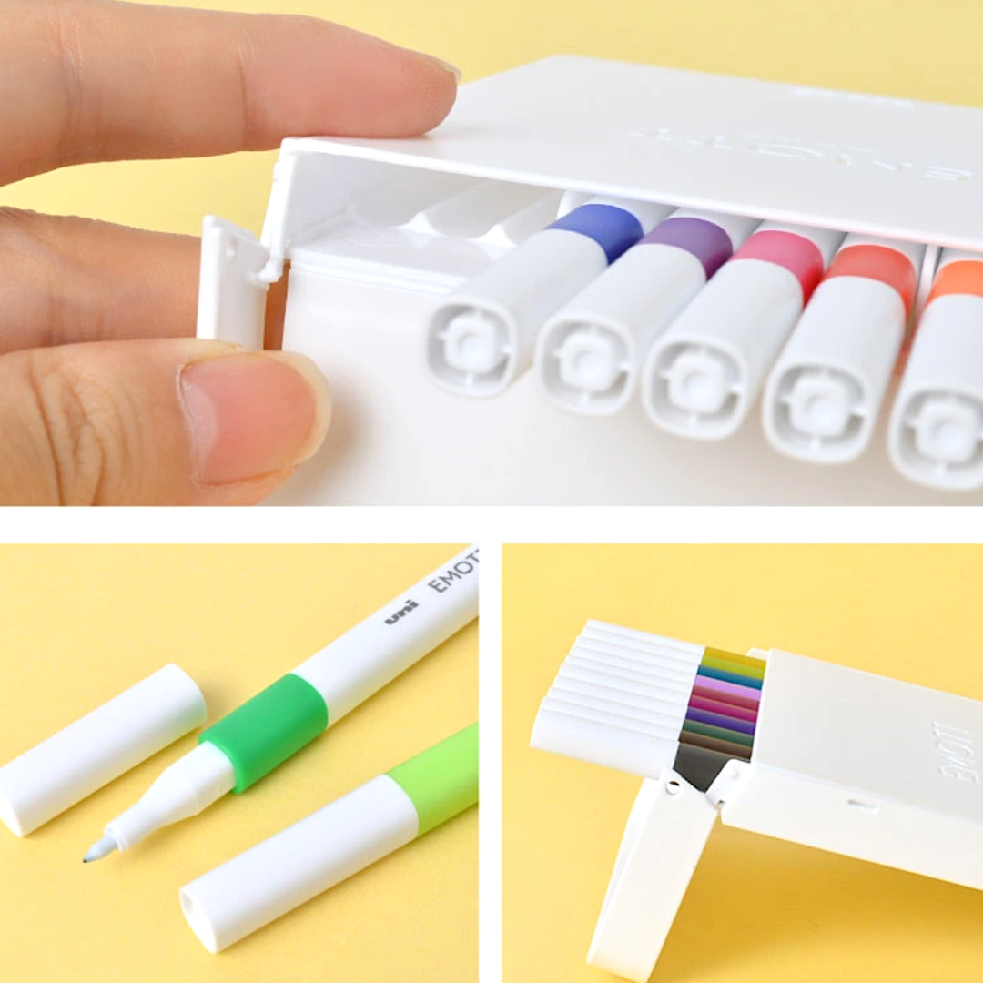 Uni EMOTT Sign Pen - 0.4 mm - 10 Color Set