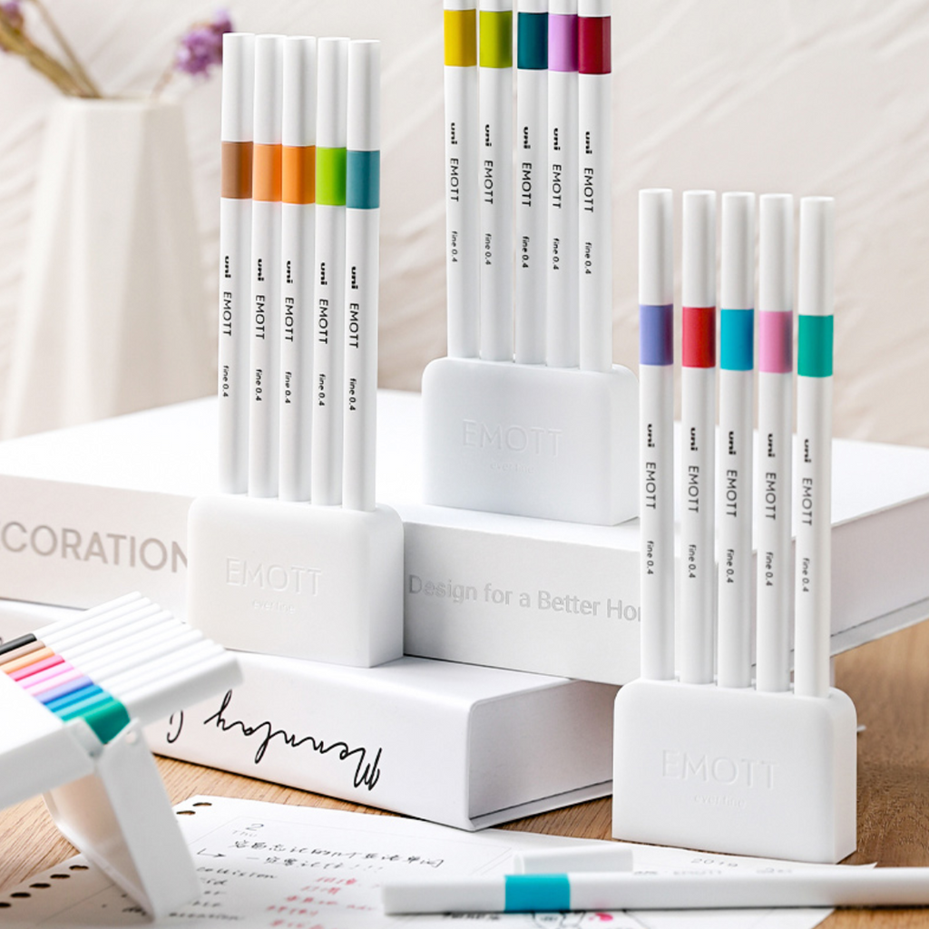Uni EMOTT Sign Pen - 0.4 mm - 5 Color Set