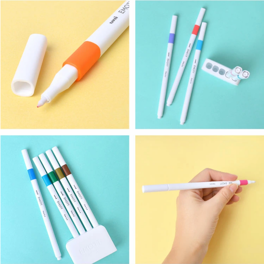 Uni EMOTT Sign Pen - 0.4 mm - 5 Color Set
