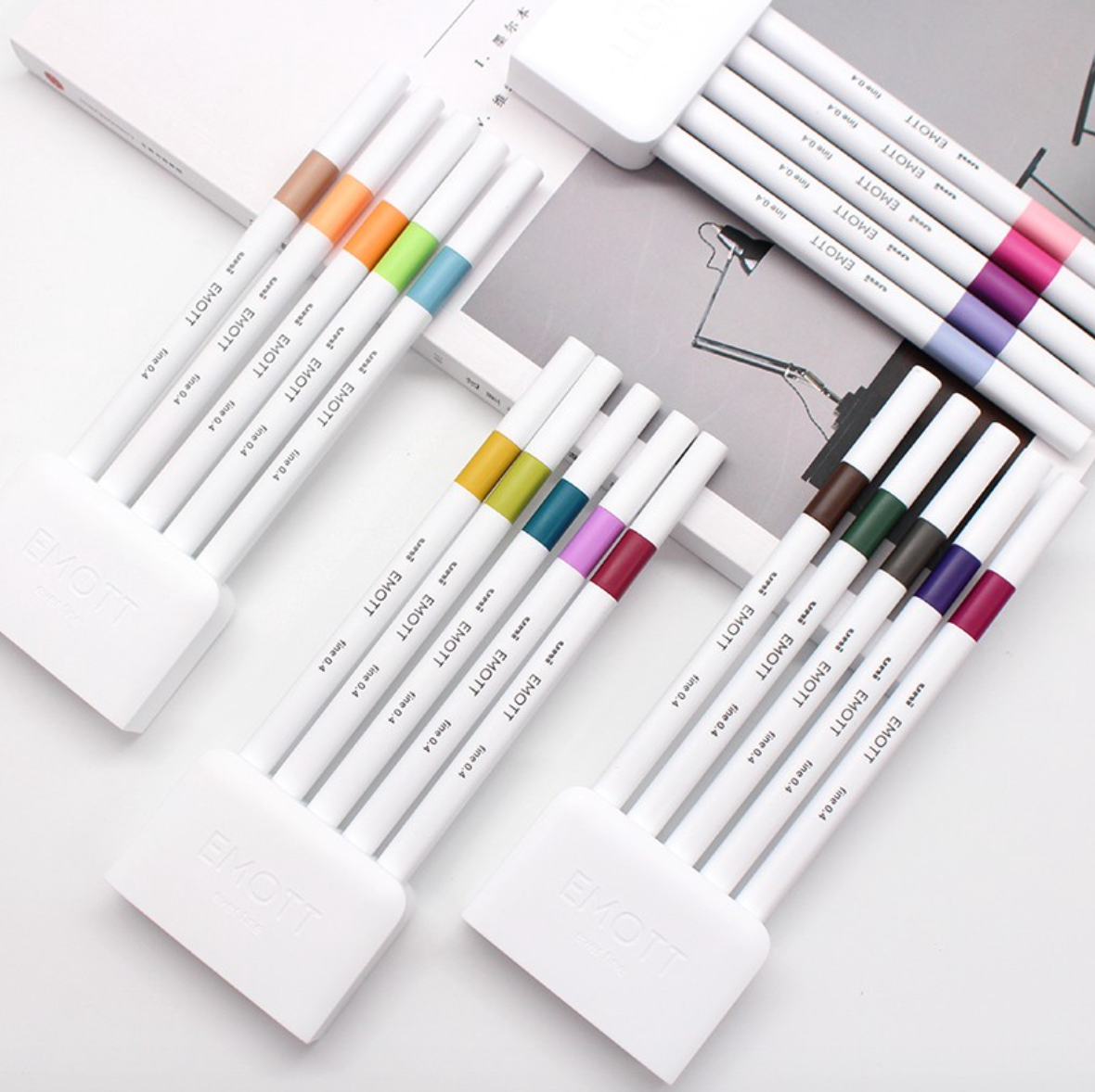 Uni EMOTT Sign Pen - 0.4 mm - 5 Color Set