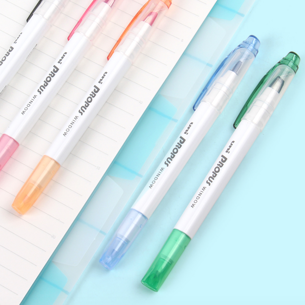 Uni Propus Window Highlighter - 5 Color Set - Smokey Colors