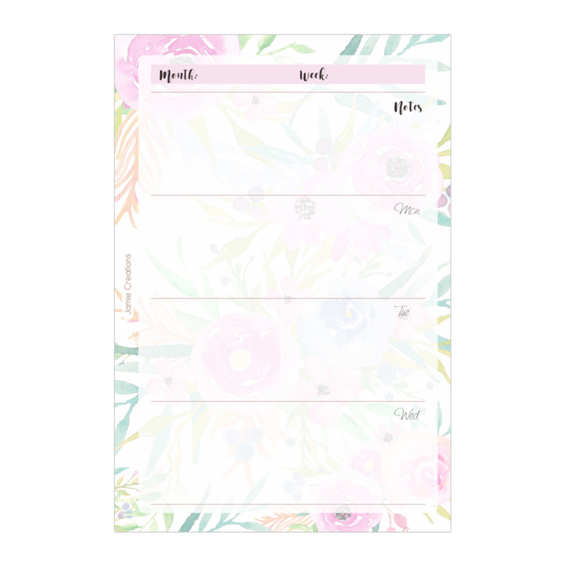 Weekly Planner Refills