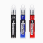 Pilot FriXion Ball Knock Retractable Gel Pen Refill - 0.4 mm - Pack of 3
