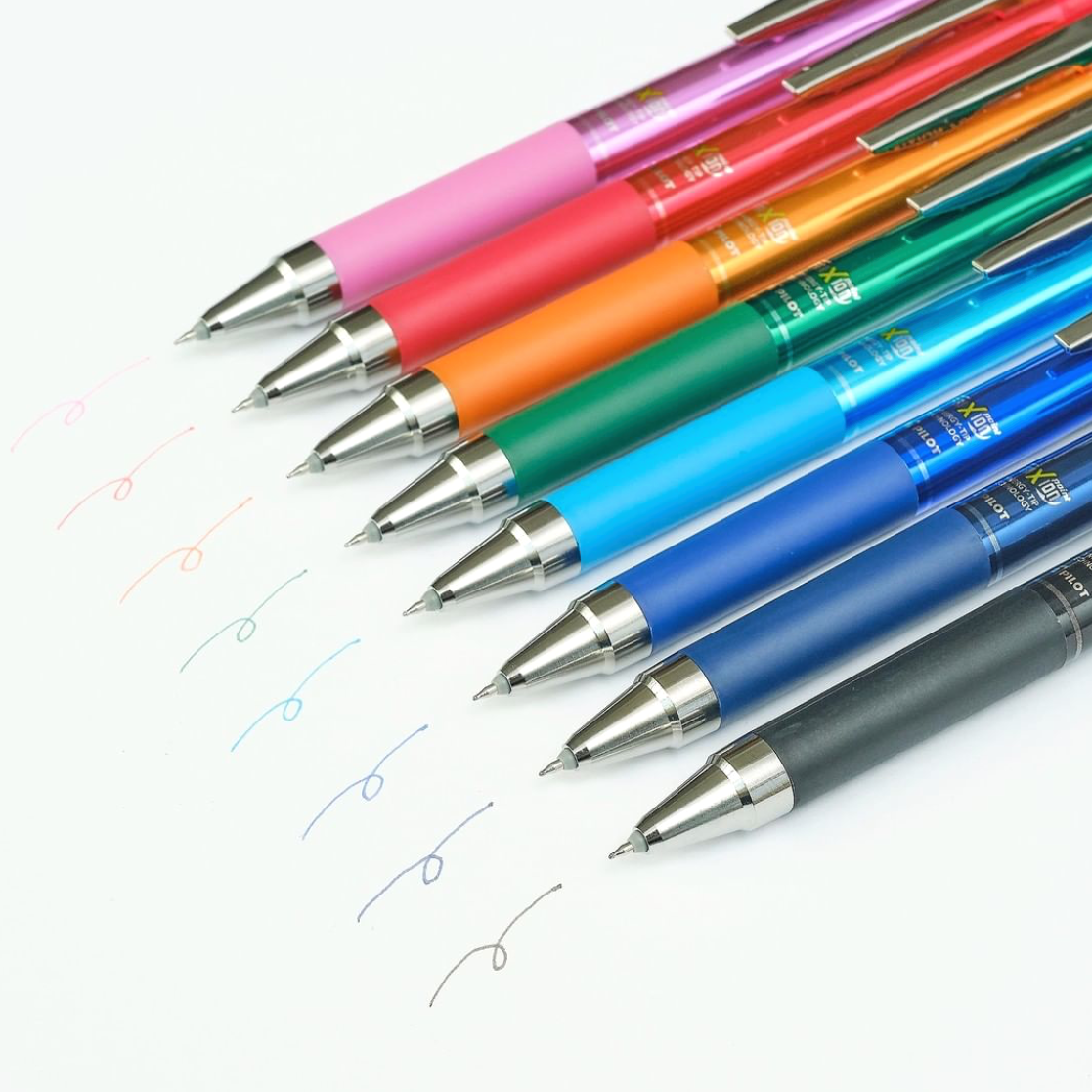 Pilot FriXion Ball Knock 04 Retractable Gel Pen - 8 Color Set