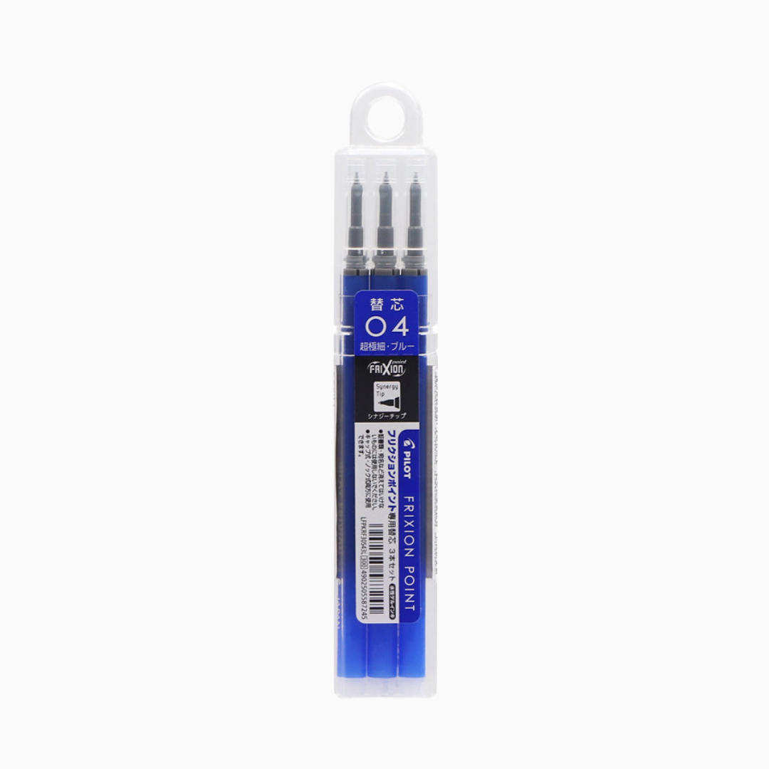 Pilot FriXion Ball Knock Retractable Gel Pen Refill - 0.4 mm - Pack of 3