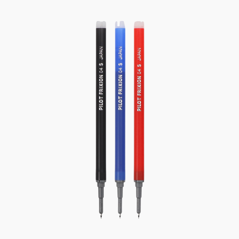 Pilot FriXion Ball Knock Retractable Gel Pen Refill - 0.4 mm - Pack of 3