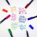 Tombow Fudenosuke Brush Pen - 10 Color Set