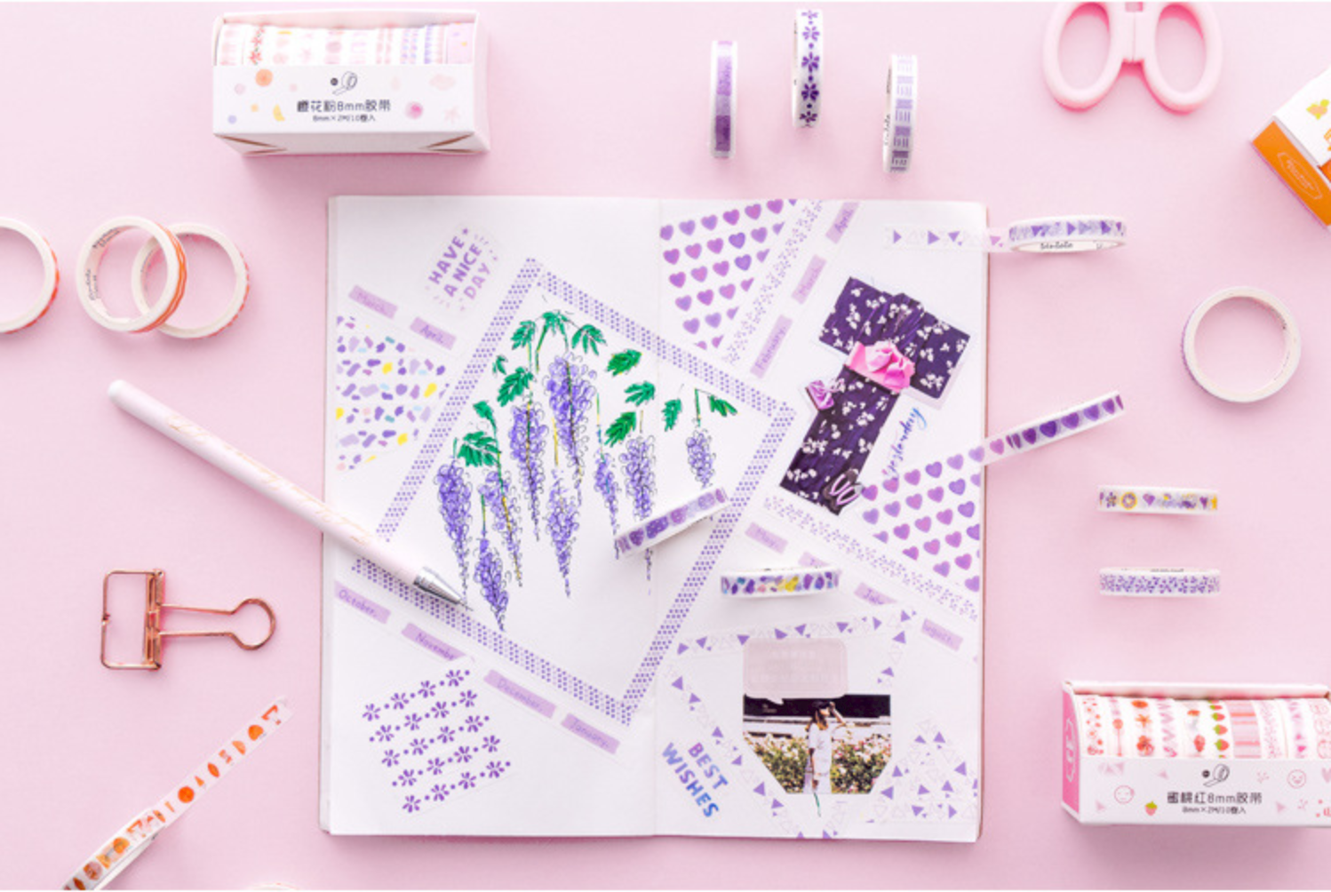 Colorful Day Washi Tape 10-Pack