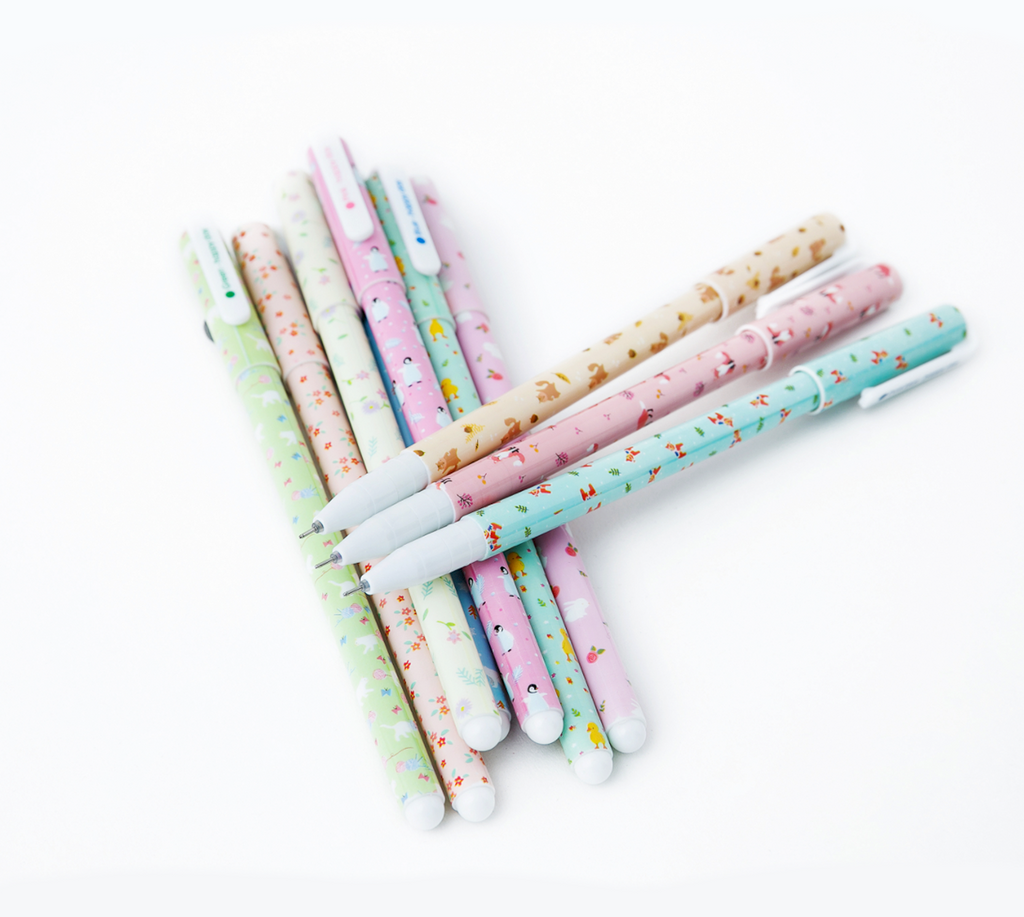 Kawaii Animal Gel Pen - 10 Color Set
