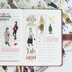 Pre-cut Silent Silhouette Wide Washi/PET Tape