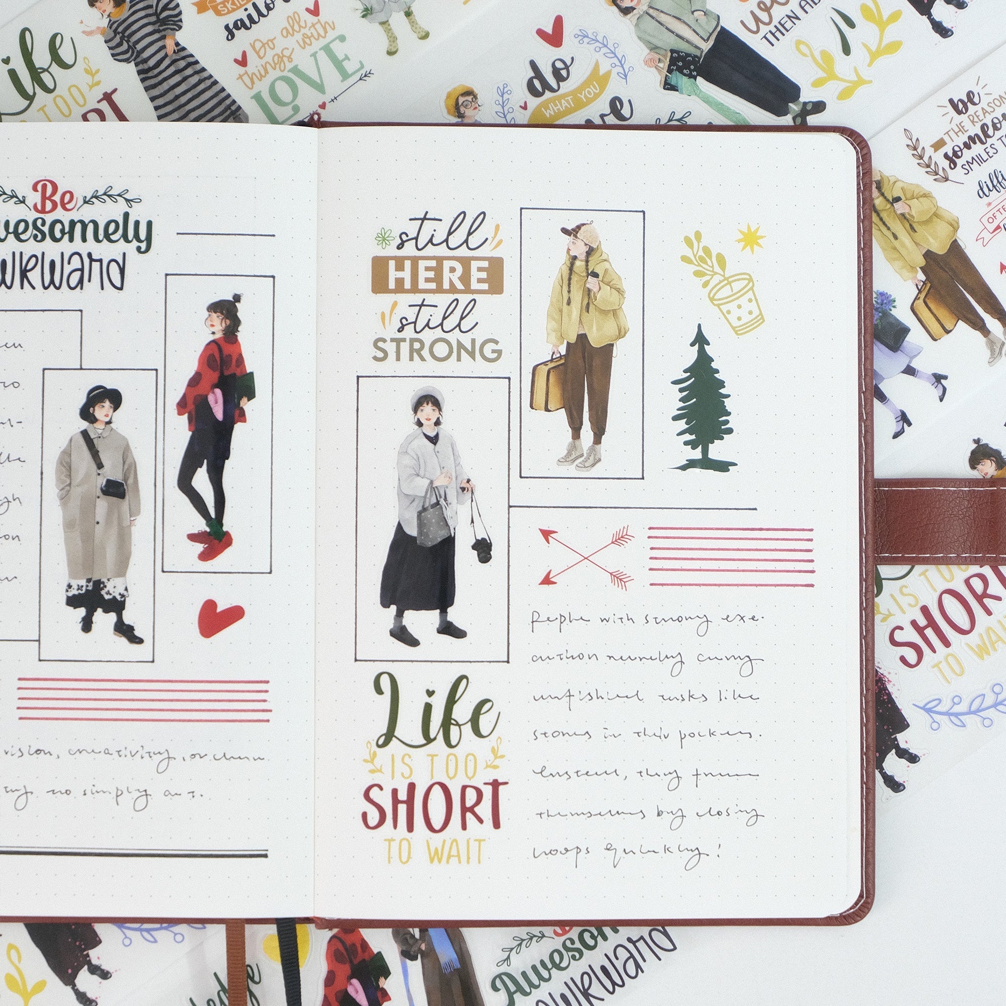 Pre-cut Silent Silhouette Wide Washi/PET Tape