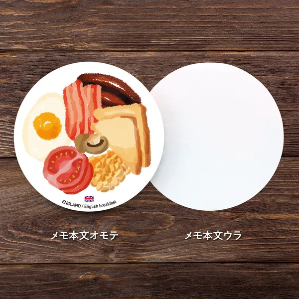 World Foods Round Memo / Marumo Printing