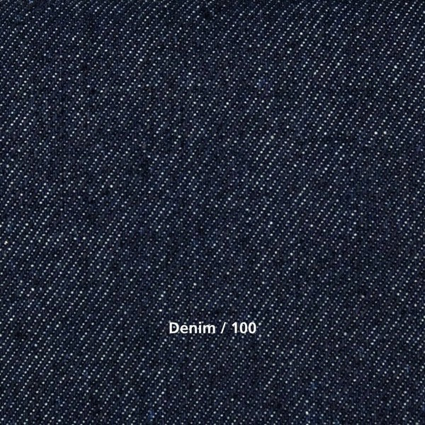 Round Zip Denim Pen Case / Luddite
