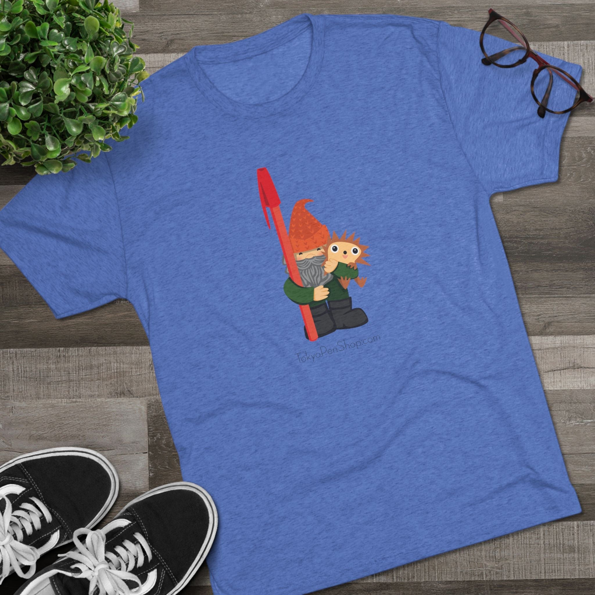 Tokyo Pen Shop Hiro with Gnome Triblend Tee