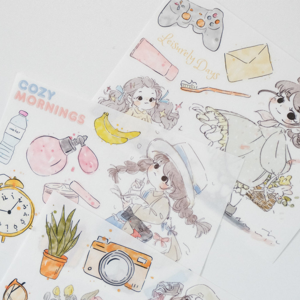 Cozy Mornings Washi Paper Sticker Set