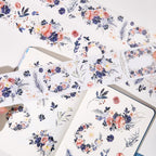 Pre-cut Frosty Rose Wide Washi/PET Tape