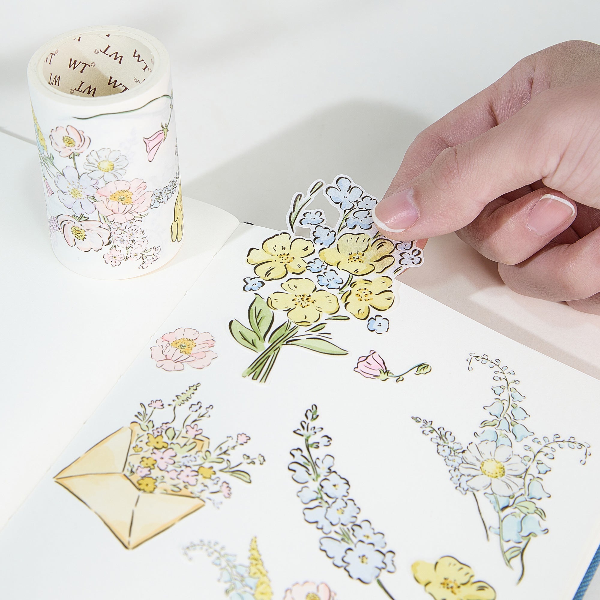 Pre-cut Garden Sprout Wide Washi/PET Tape
