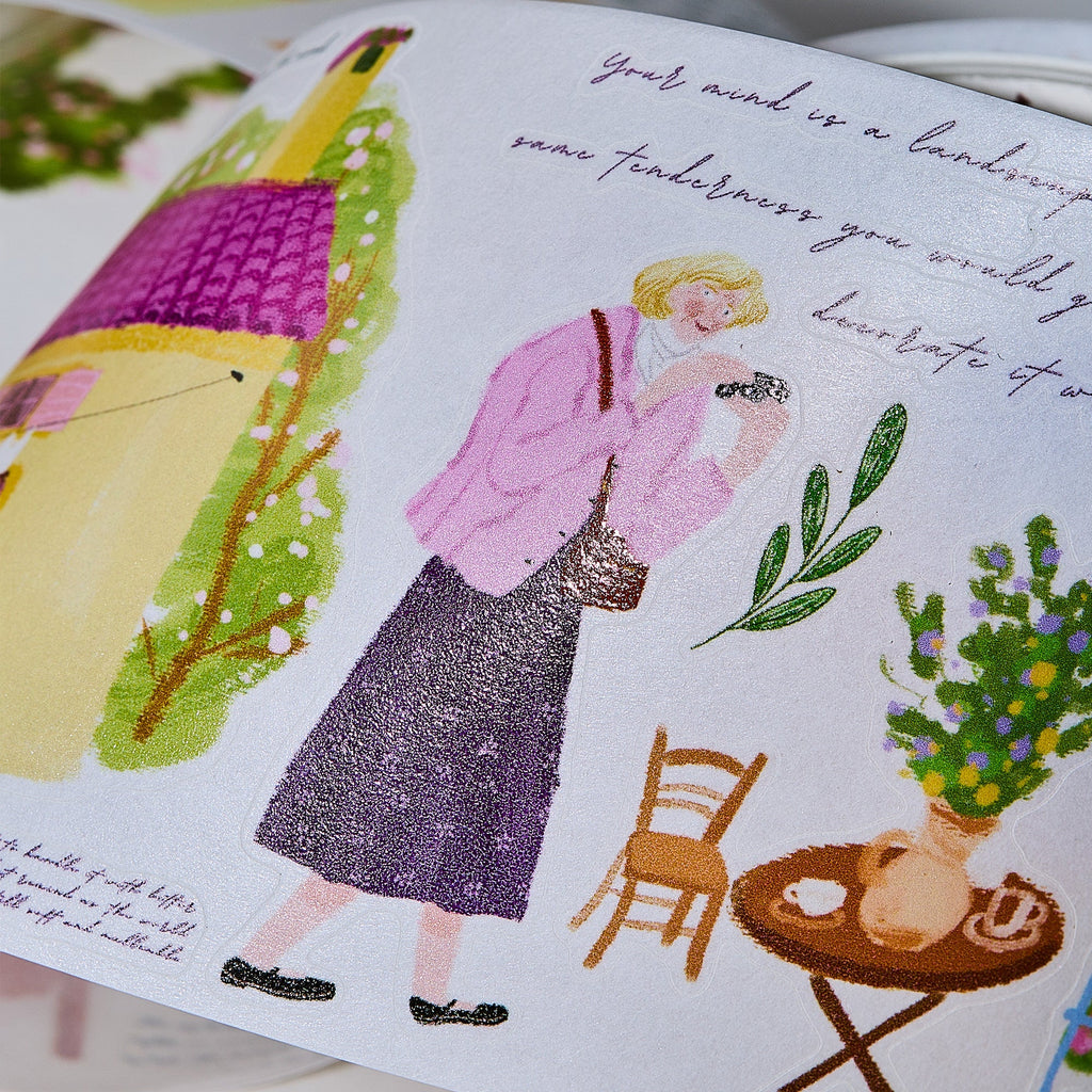 Pre-cut Aurora House Wide Washi/PET Tape