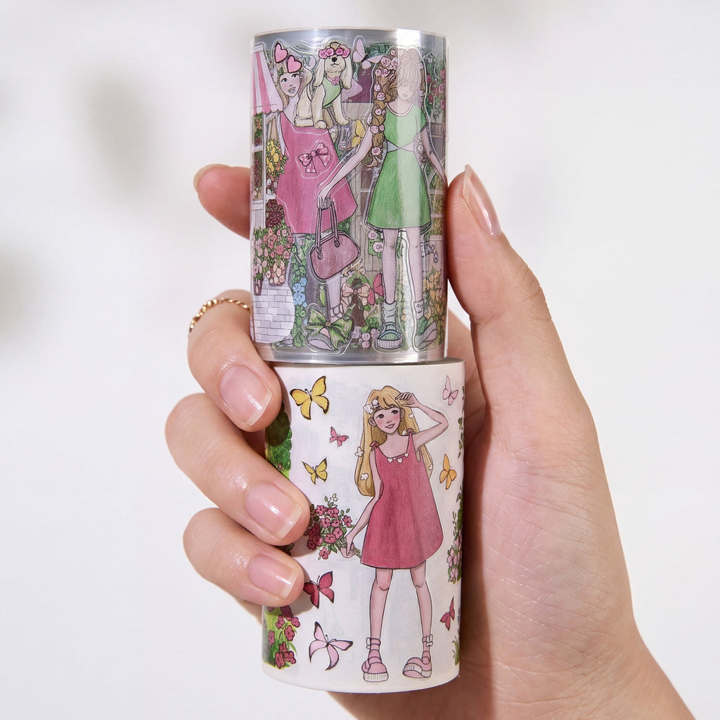 Pre-cut Civic Green Wide Washi/PET Tape