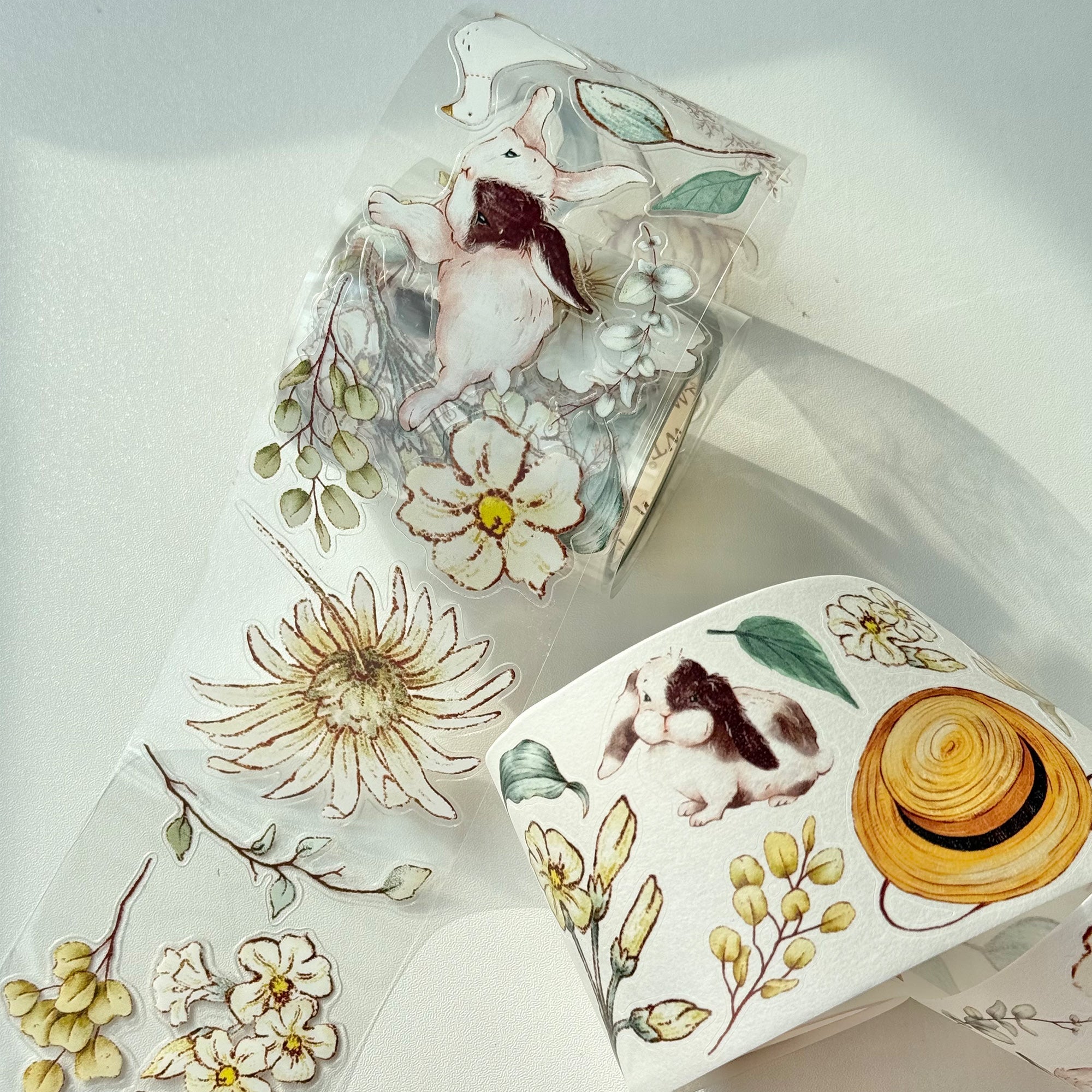 Pre-cut Clover Haze Wide Washi/PET Tape