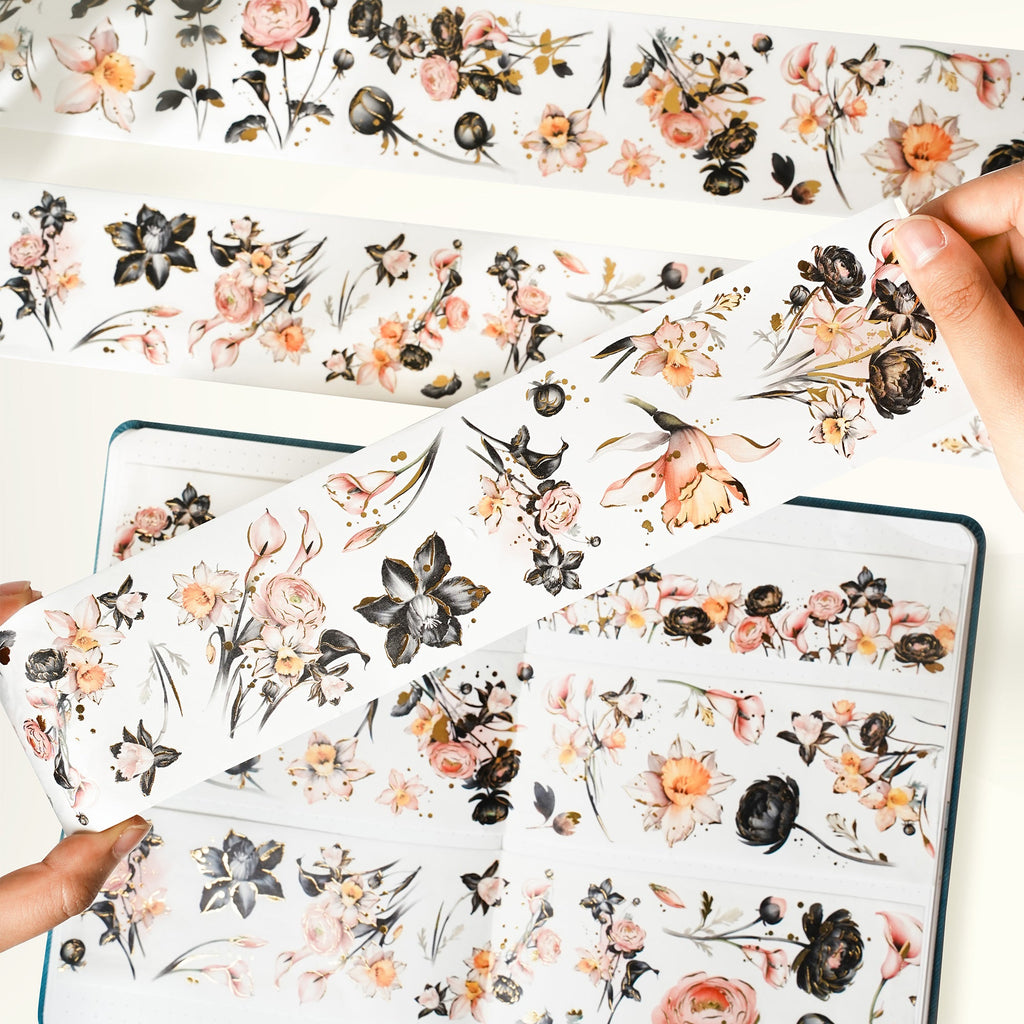 Auric Rose Washi Tape Sticker Set (GILDED)