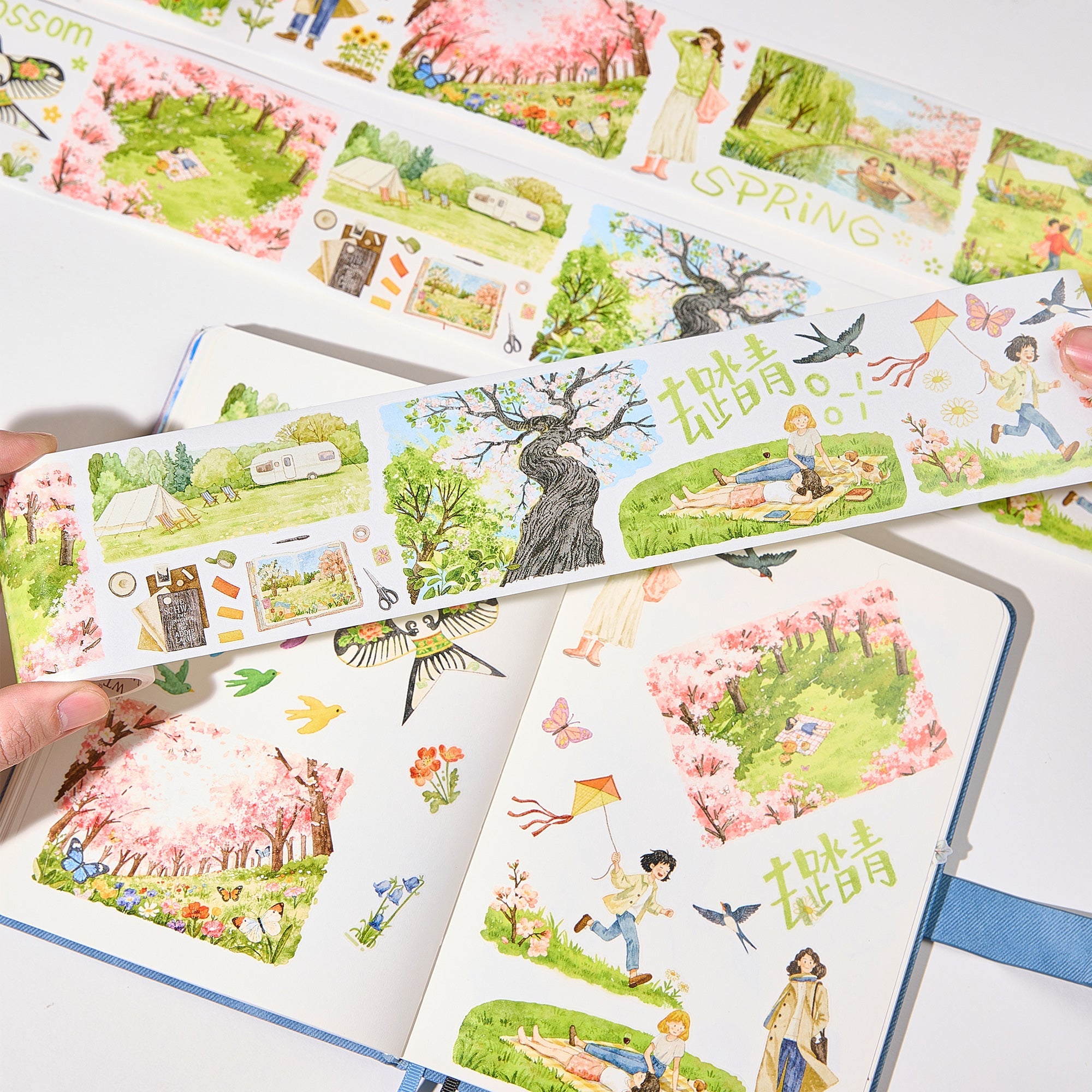 Pre-cut Sakura Voyage Wide Washi/PET Tape