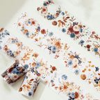Dusty Blue & Cinnamon Wide Washi/PET Tape