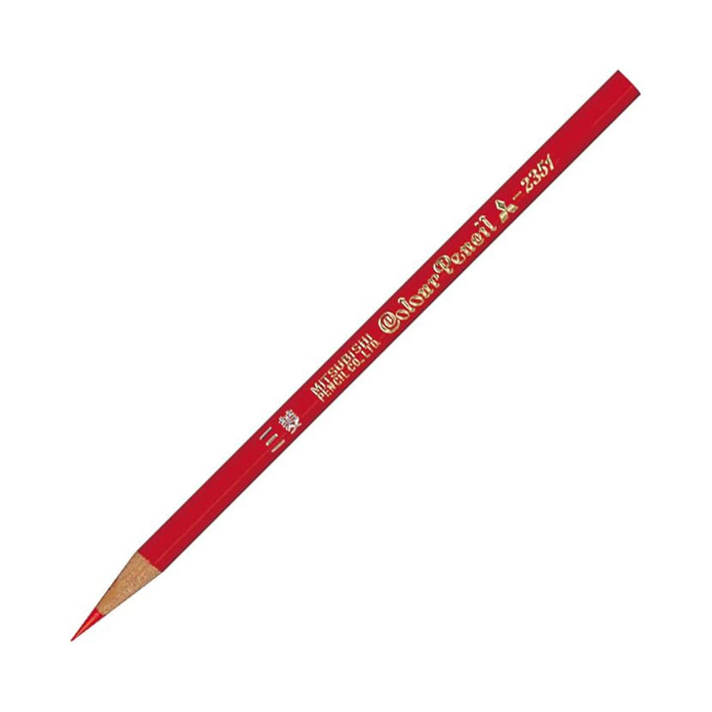 2351 Vermilion Red Colored Wooden Pencils 1 Dozen Pack / uni Mitsubishi Pencil