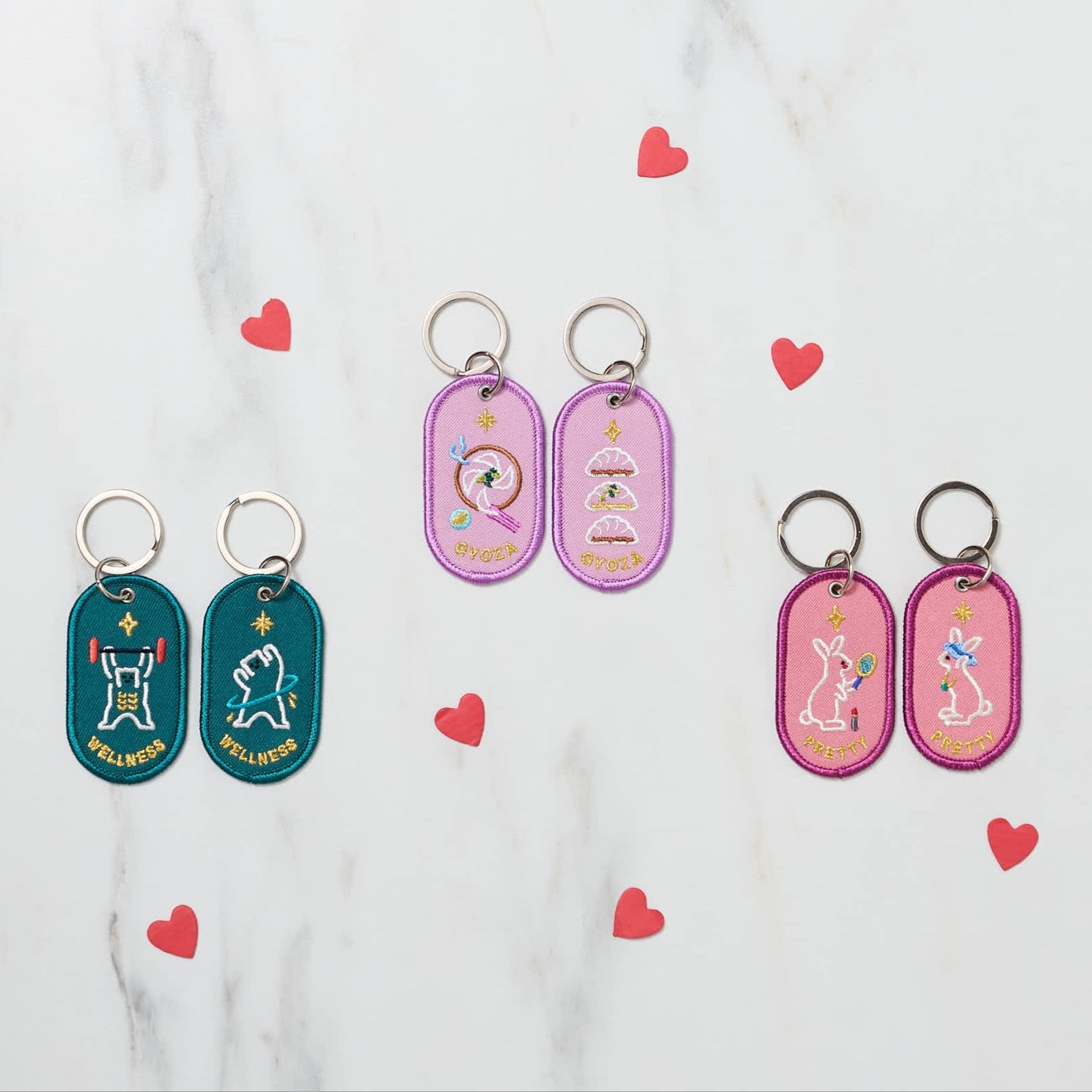 2/8b Pair Key Ring / IROHA PUBLISHING
