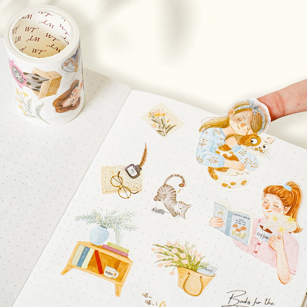 Pre-cut Sunday Vibe Wide Washi/PET Tape