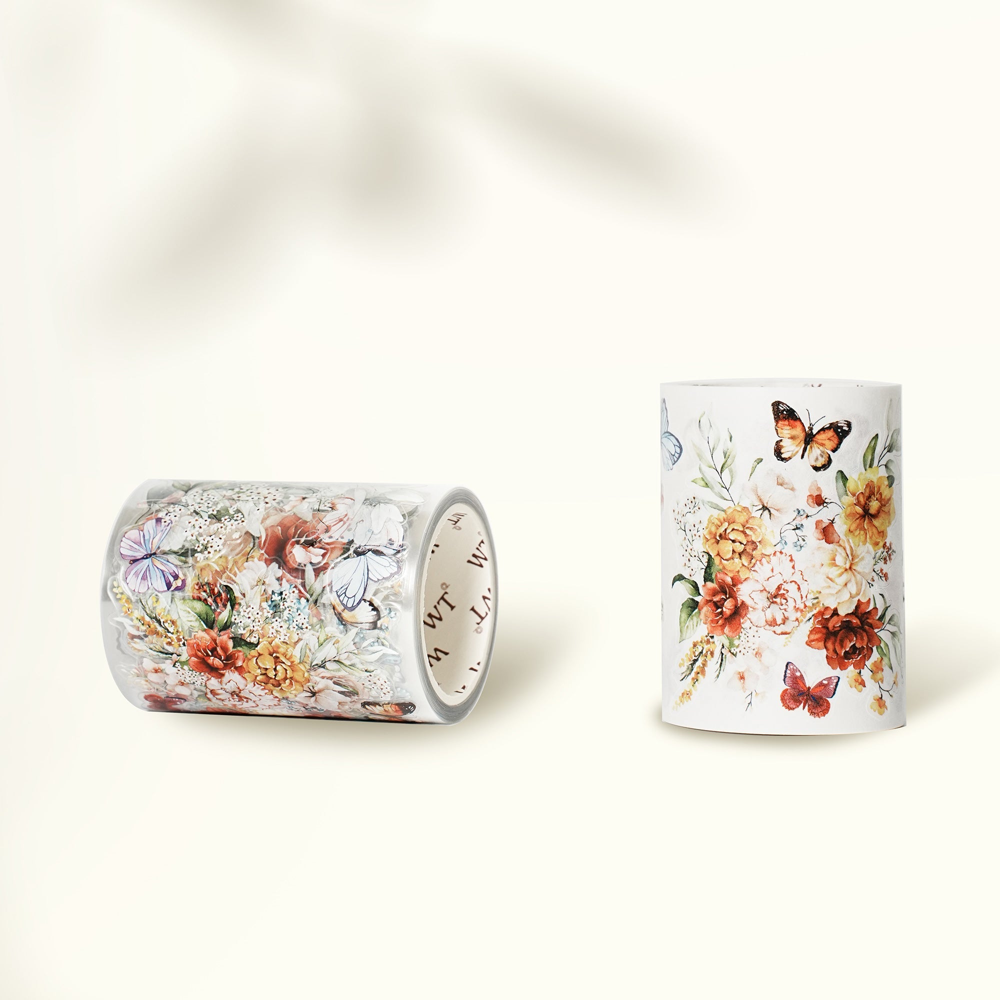 Pre-cut Floral Wave Wide Washi/PET Tape