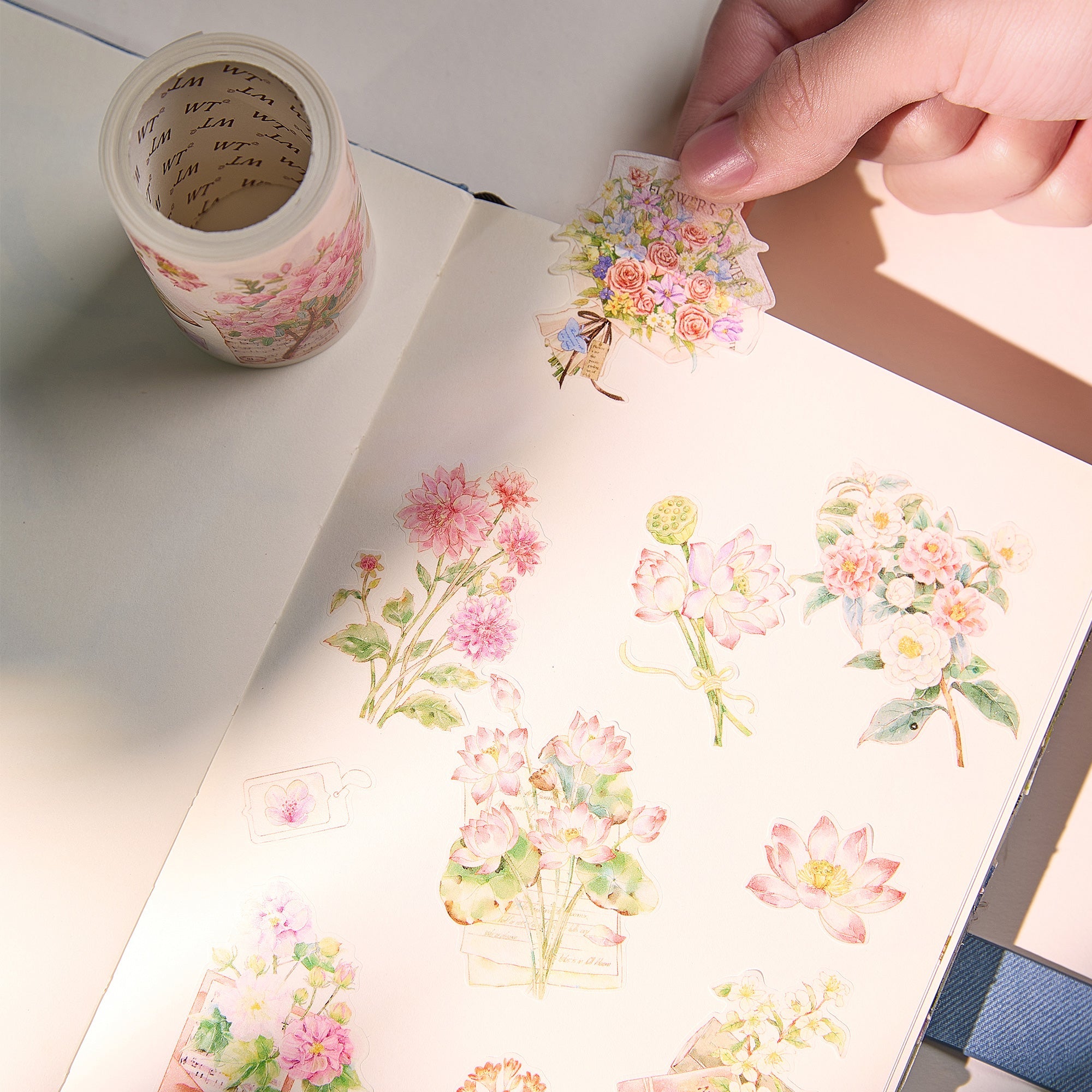 Pre-cut Petal Post Wide Washi/PET Tape