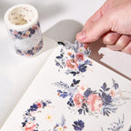 Pre-cut Frosty Rose Wide Washi/PET Tape