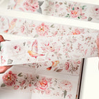 Pre-cut Pink Velvet Wide Washi/PET Tape