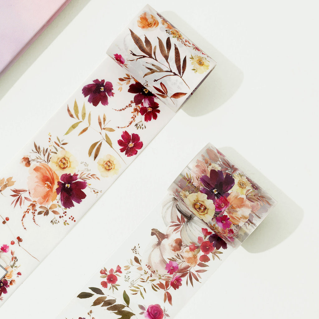 Autumn Rose Wide Washi/PET Tape