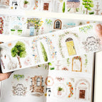 Pre-cut French Courtyard Wide Washi/PET Tape