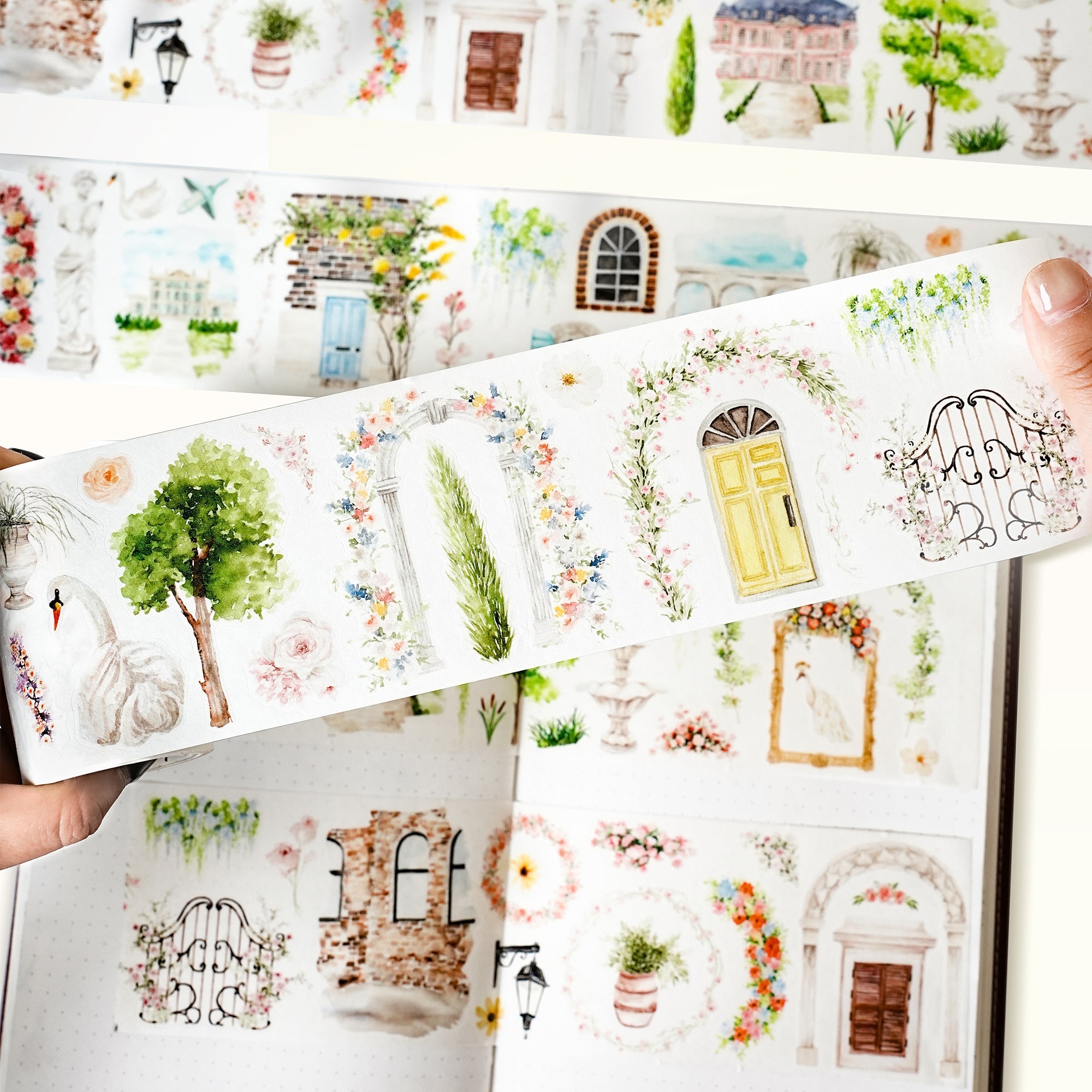Pre-cut French Courtyard Wide Washi/PET Tape