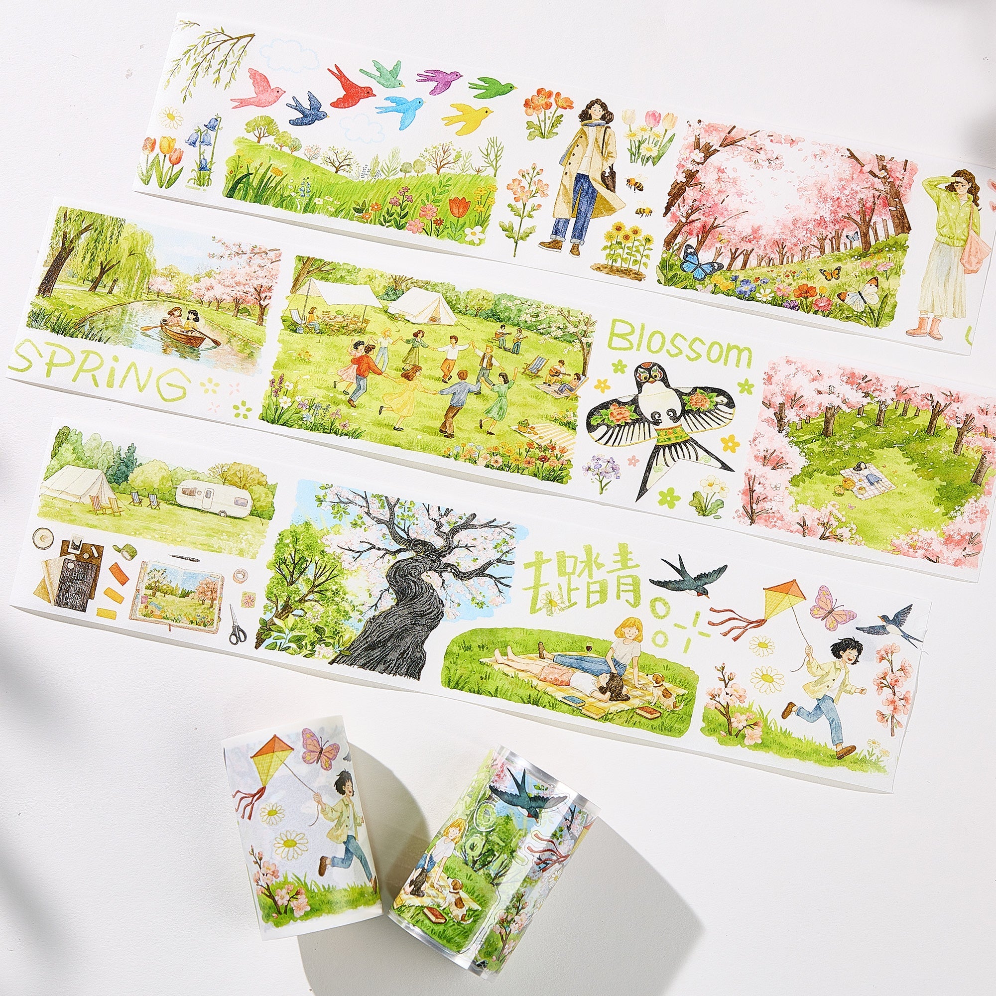 Pre-cut Sakura Voyage Wide Washi/PET Tape