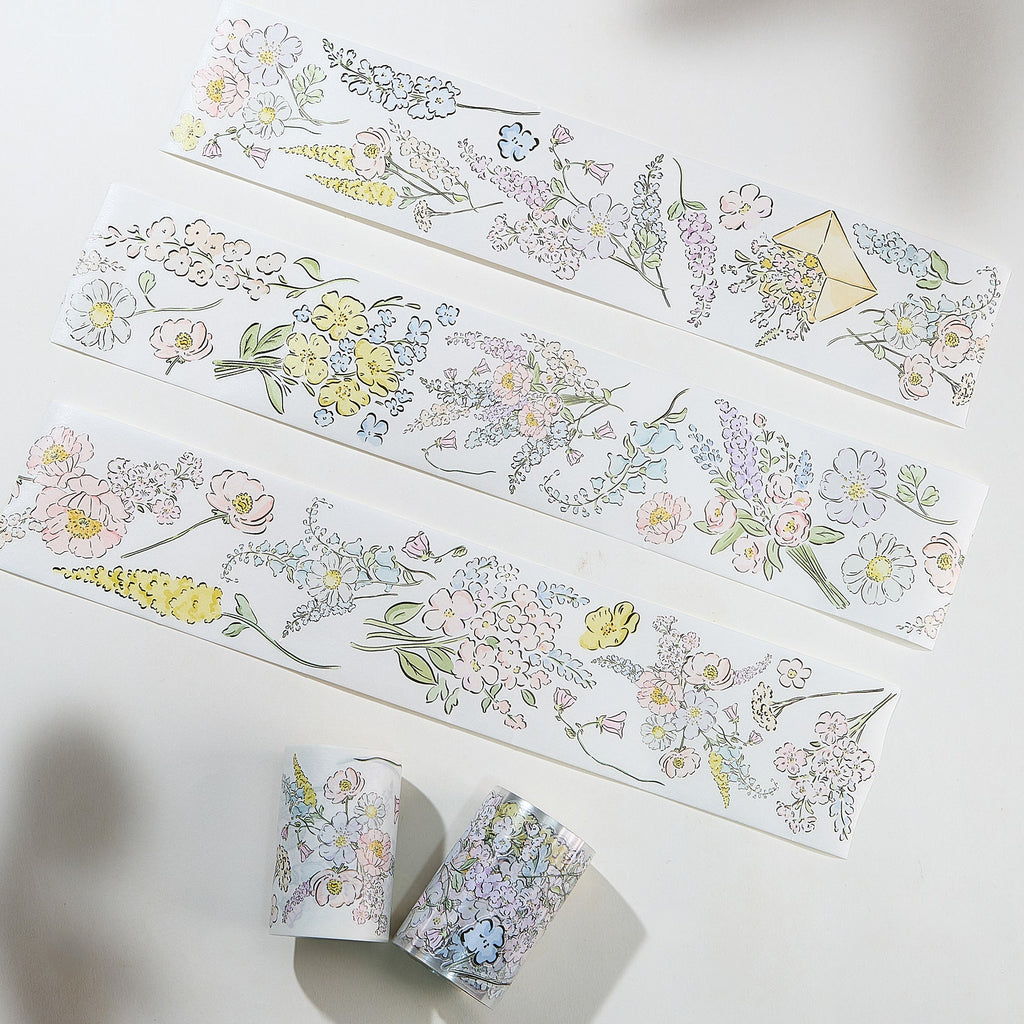 Pre-cut Garden Sprout Wide Washi/PET Tape