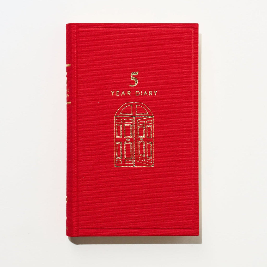Red Ribbon 5 Year Diary Gift Set